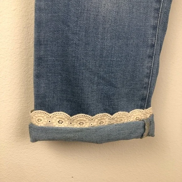 LOGO- Lori Goldstein cropped straight leg jeans - Picture 4 of 13